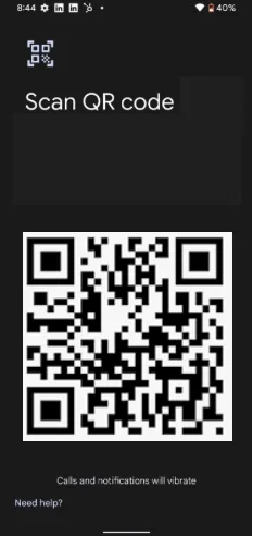 Scan the QR code